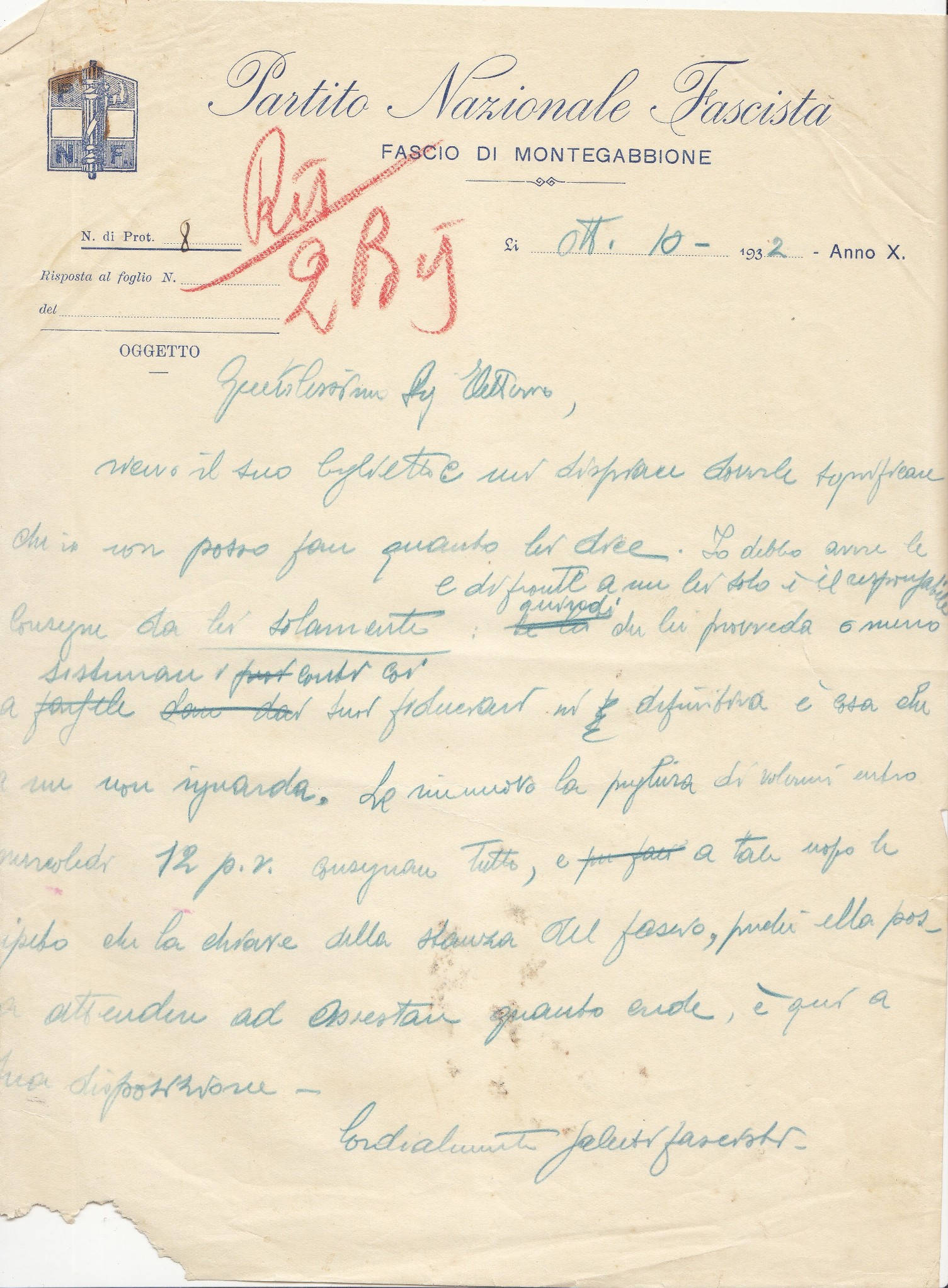 Lettera accompagnamento consegna documenti